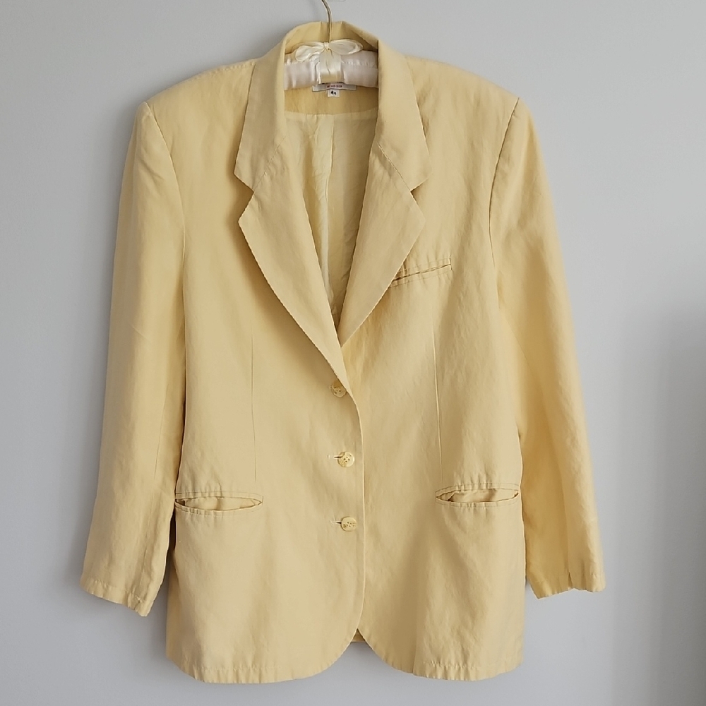 Linen Blend Business Casual Womens Blazer